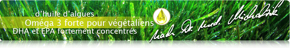 Oméga 3 forte pour végétaliens - 60 gélules, verre violet