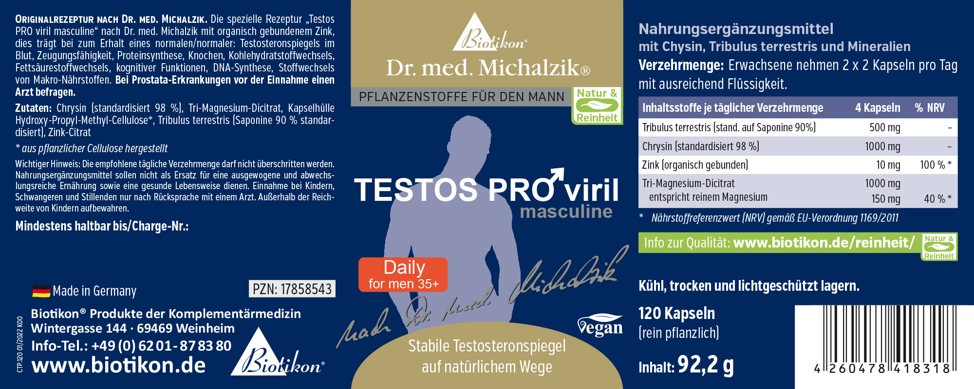 Testos viril masculine