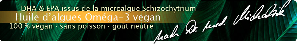 Huile d’algues oméga-3 vegan