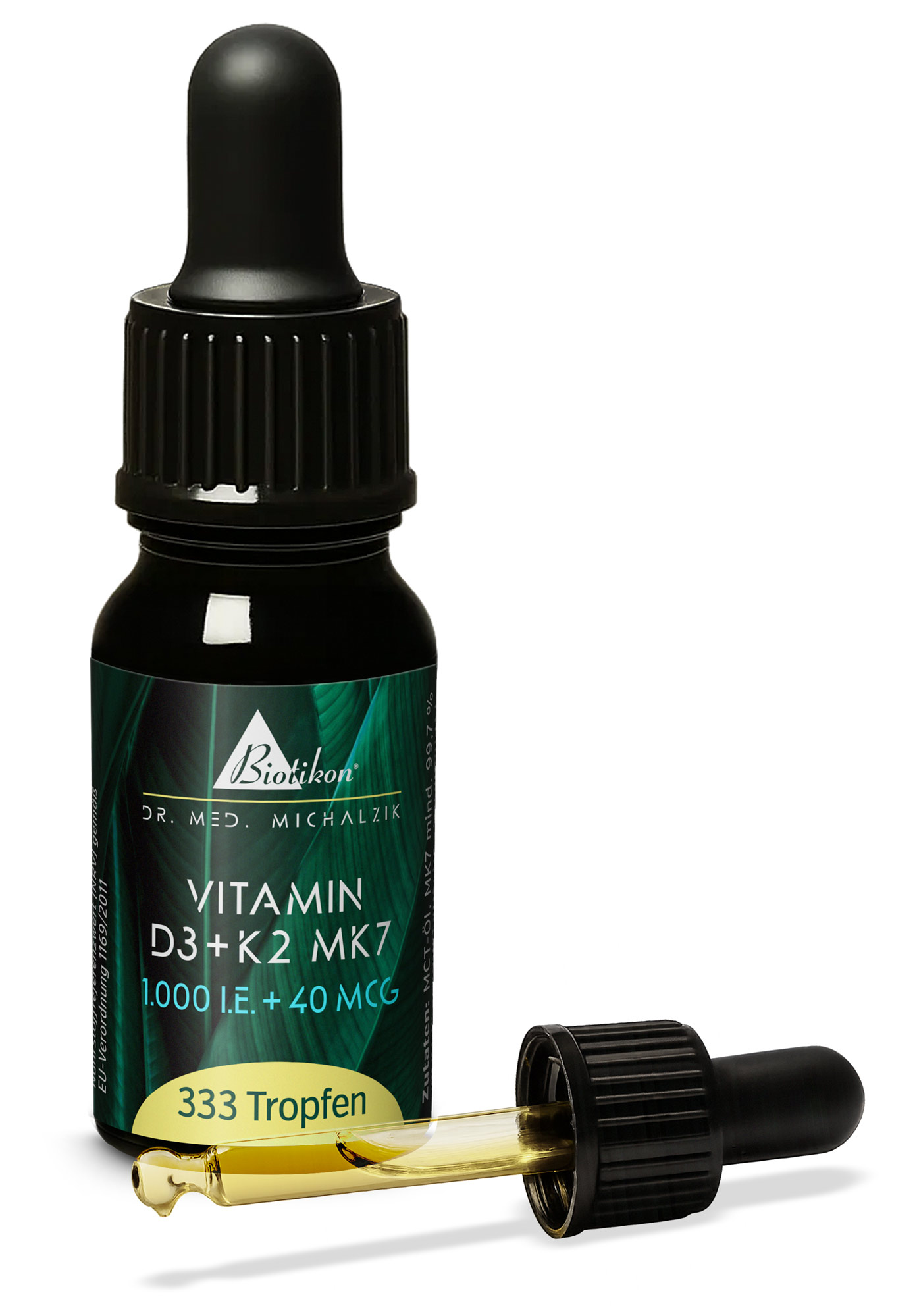 Vitamin D3 + K2 MK7 1.000 I.E. + 40 MCG Tropfen (10 ml)