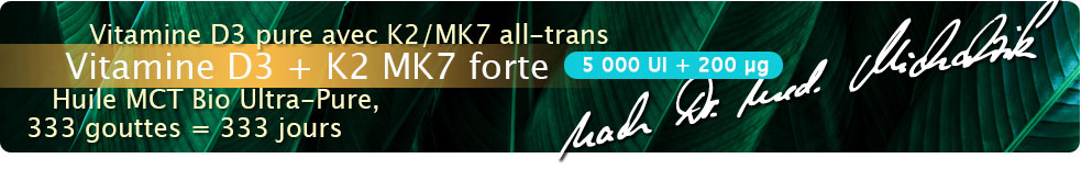 Vitamine D3 + K2 MK7 forte, 5 000 UI + 200 µg