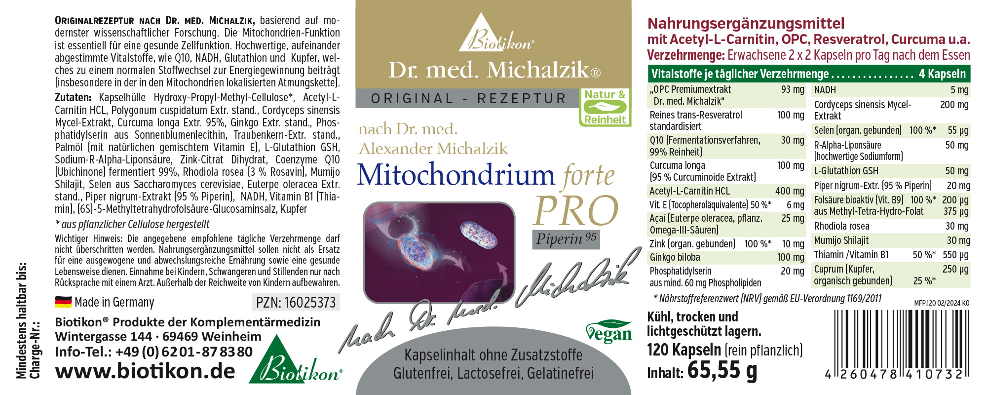 Mitochondrium forte PRO + PQQ - Bundle