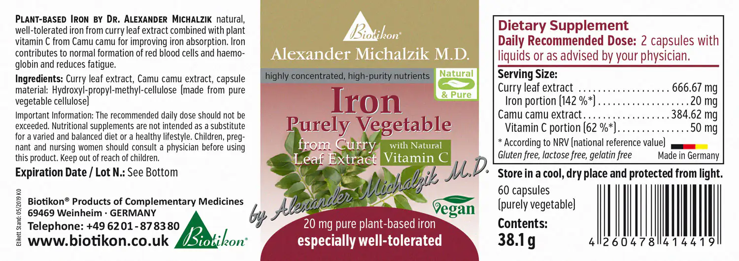 Iron, Purely Vegetable