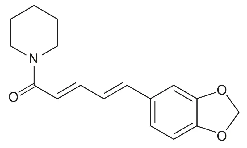 Piperine structural formula