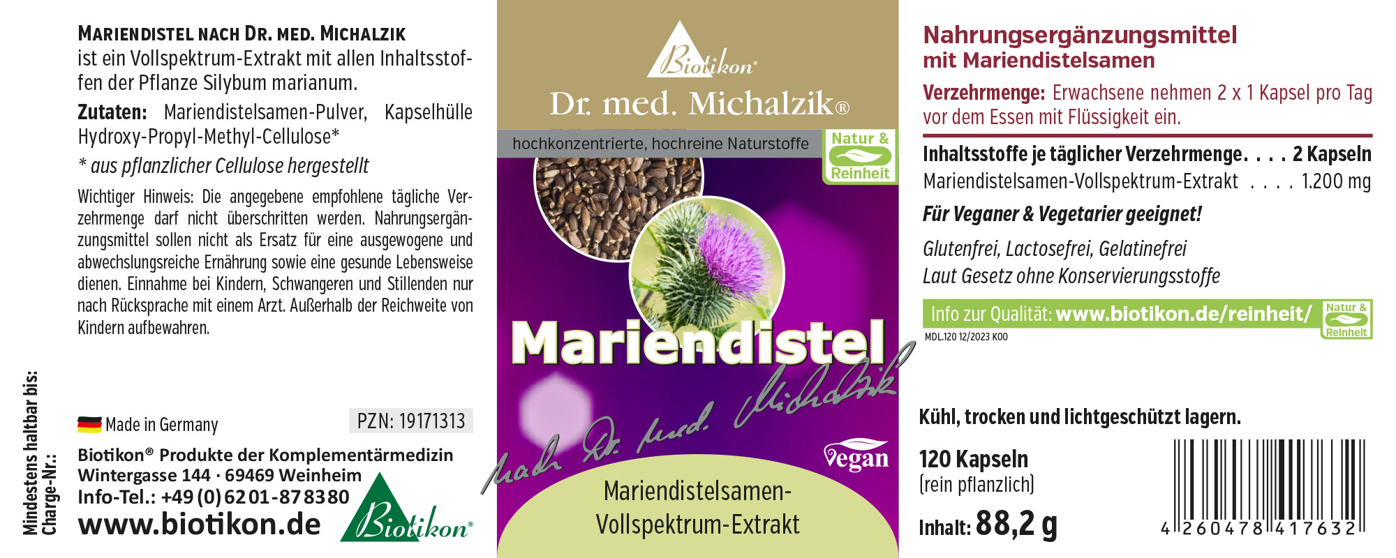 Mariendistel nach Dr. med. Michalzik