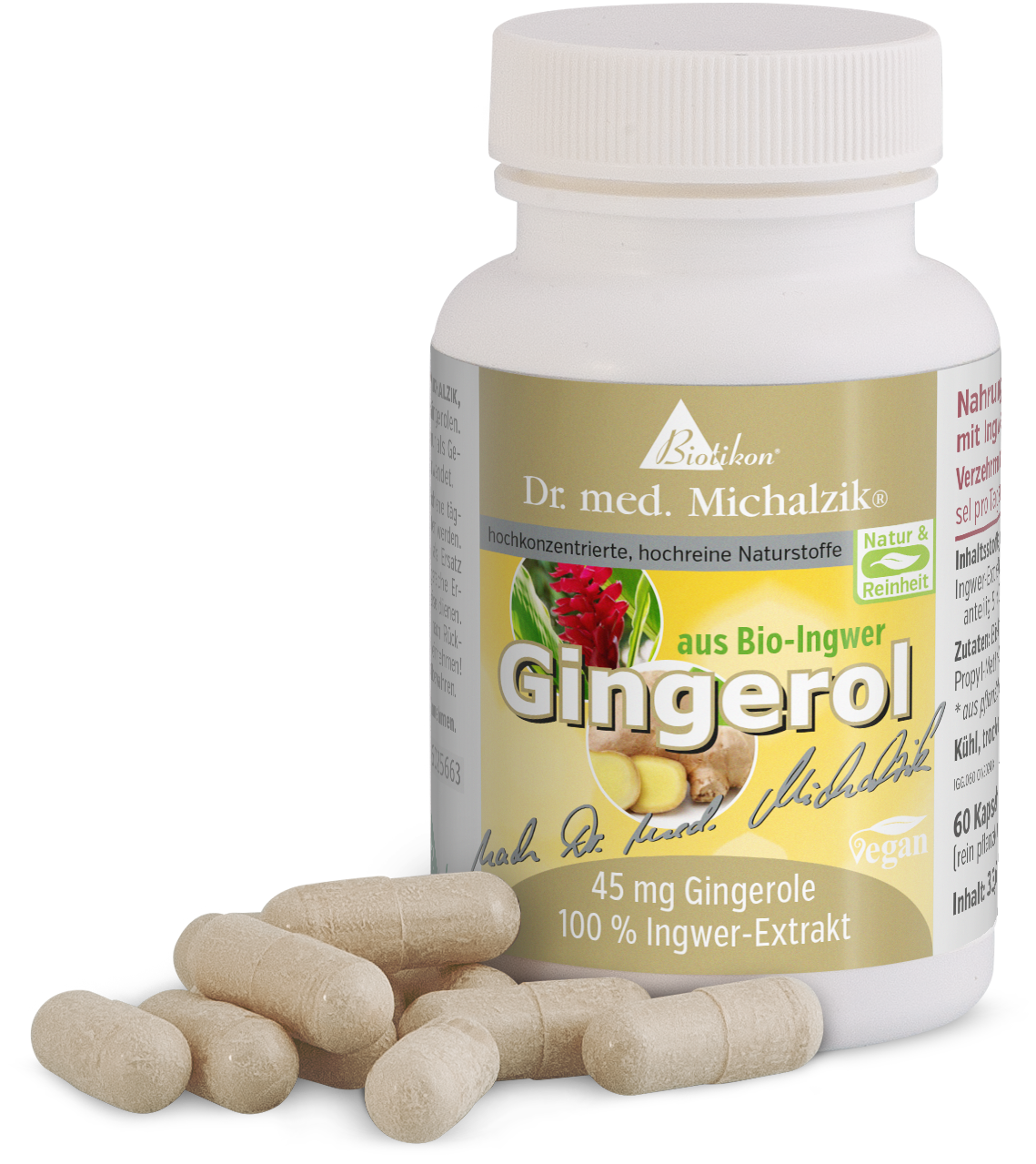 Gingerol dallo zenzero biologico
