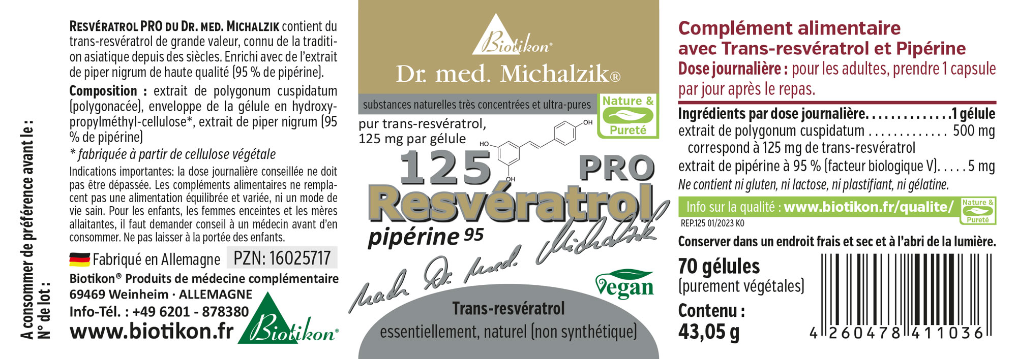 Resvératrol 125 PRO