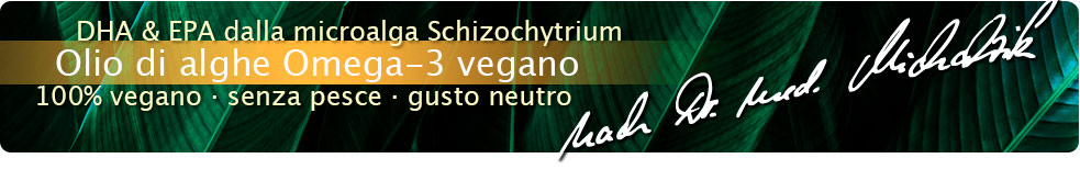 Olio di alghe Omega-3 vegano