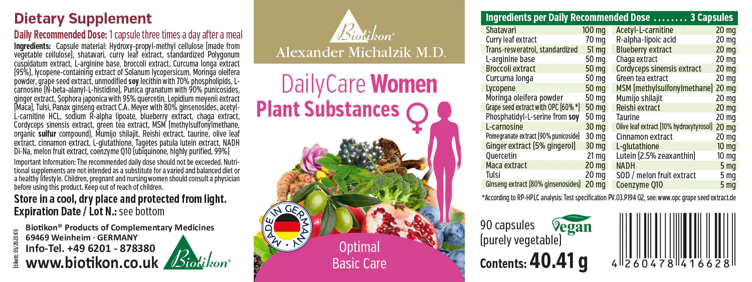 DailyCare Women Plant Substances