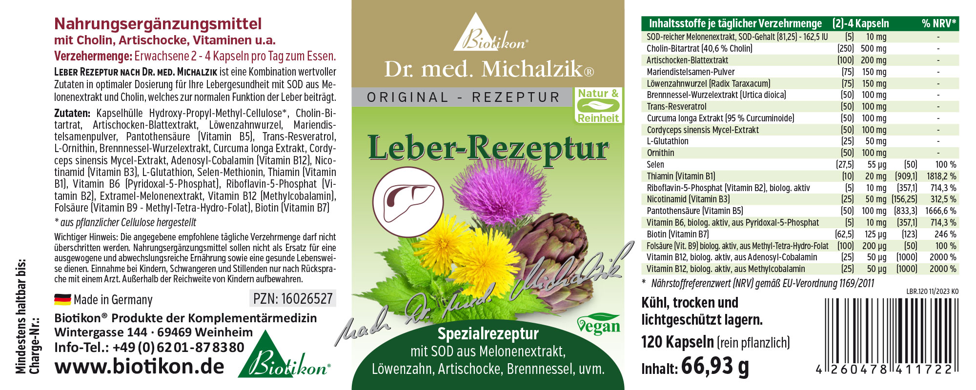Leber-Rezeptur