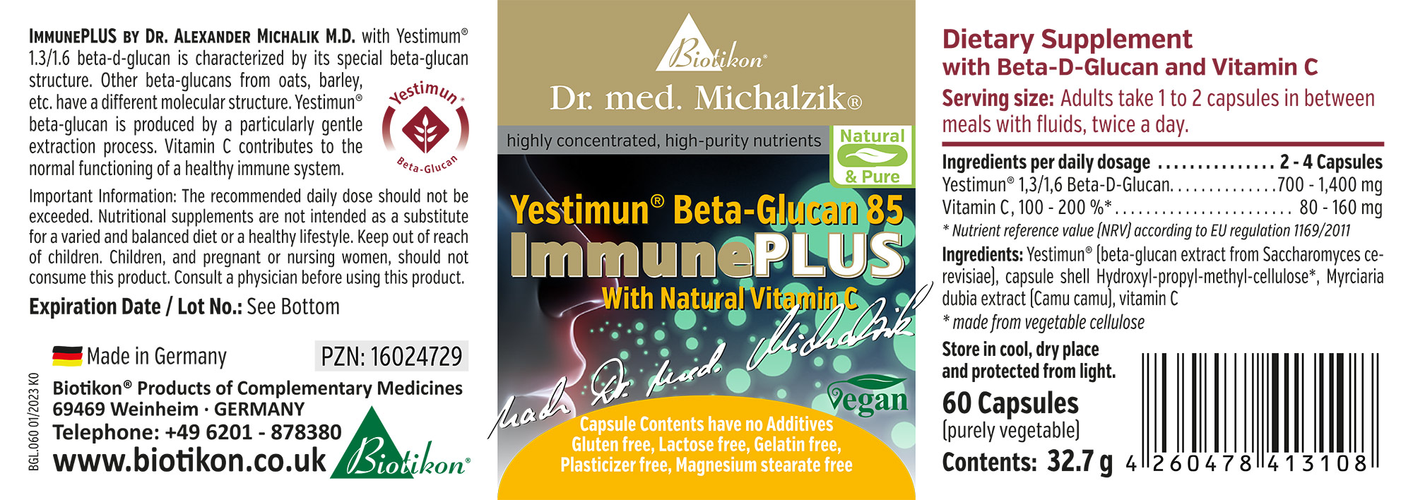 ImmunePLUS Beta-Glucan 85